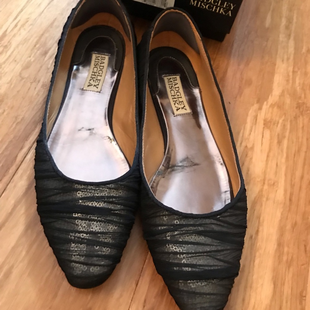 Black flats by Badgley Michka
